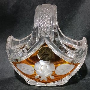 Lam lead crystal basket